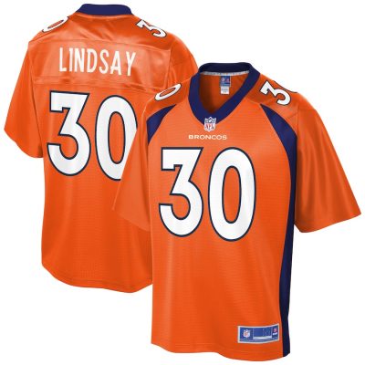 Phillip Lindsay Denver Broncos Logo Player Jersey